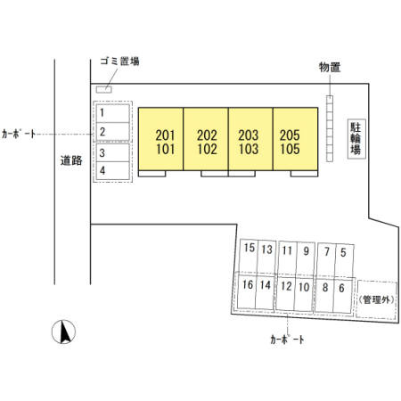 フォレスタ中央の区画図