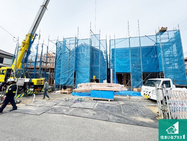 神戸市西区玉津町水谷　第2期　新築一戸建ての外観|周辺は落ち着いた街並みの住宅地！子育てがしやすい住環境です！まだ未完成ですが、現地でしかわからない事もございます。是非一度ご覧ください。