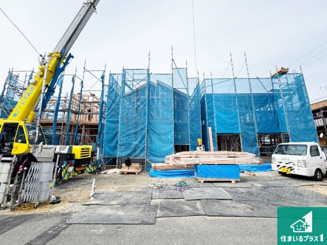 神戸市西区玉津町水谷　第2期　新築一戸建ての外観|周辺は落ち着いた街並みの住宅地！子育てがしやすい住環境です！まだ未完成ですが、現地でしかわからない事もございます。是非一度ご覧ください。