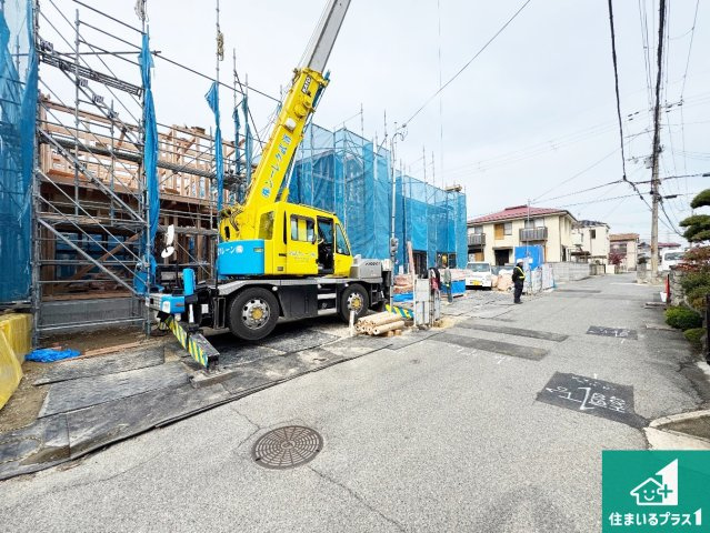 神戸市西区玉津町水谷　第2期　新築一戸建ての前面道路含む現地写真|周辺は落ち着いた街並みの住宅地！子育てがしやすい住環境です！まだ未完成ですが、現地でしかわからない事もございます。是非一度ご覧ください。