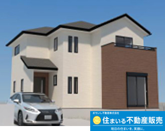 福津市光陽台６丁目１期　１号棟の外観パース