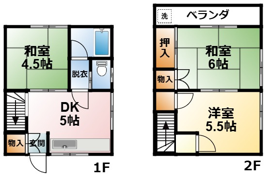 矢野コーポの間取り
