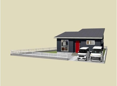 福岡市西区太郎丸2丁目　新築戸建の外観パース|イメージパースにつき現況優先となります