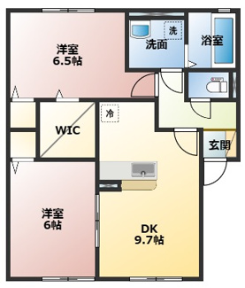 【間取り】 | グレイス藤並 A棟