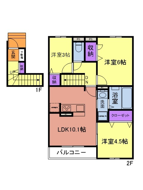 グリーンメゾン柴崎の間取り