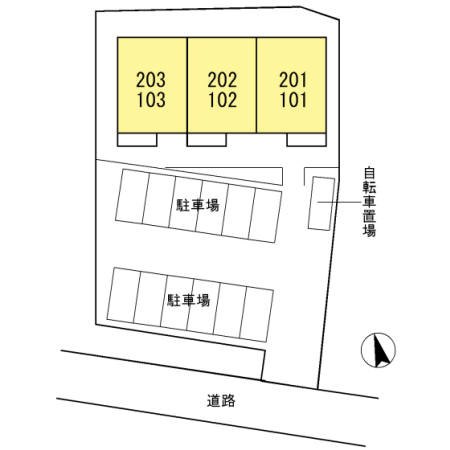D-room本庄の駐車場