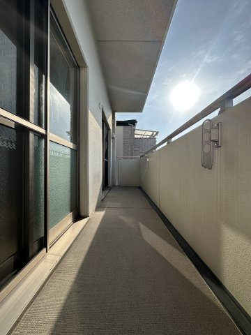 ブレスト我孫子町のバルコニー