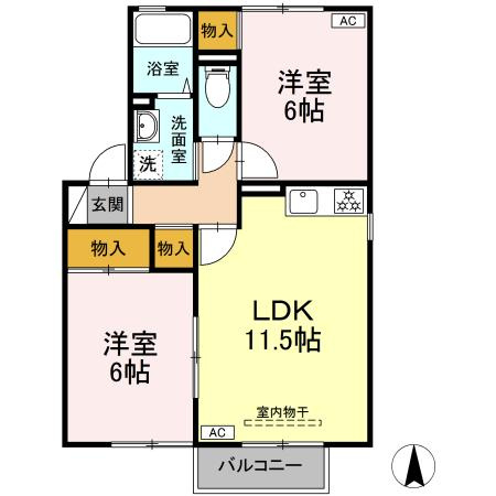 清賜知　二号館の間取り