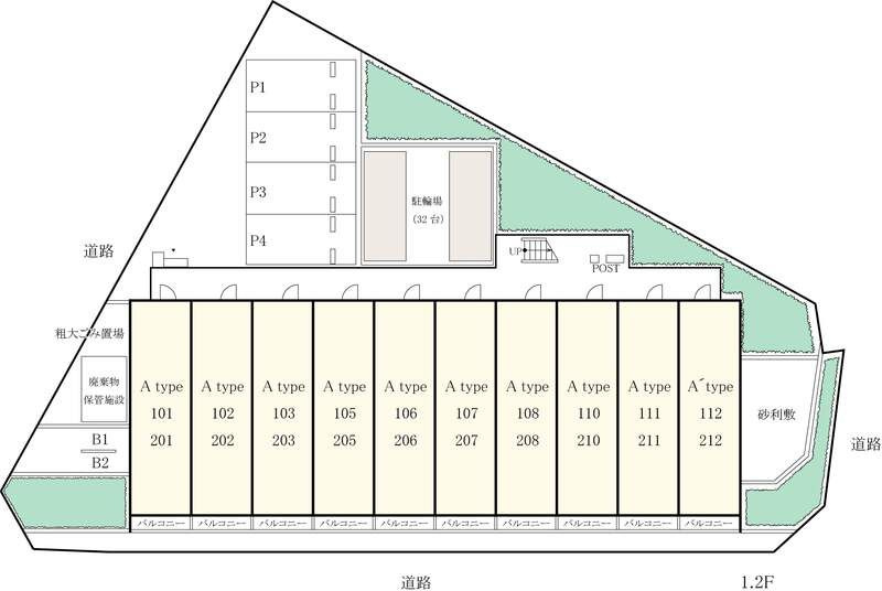 リブリ・国分寺 の区画図