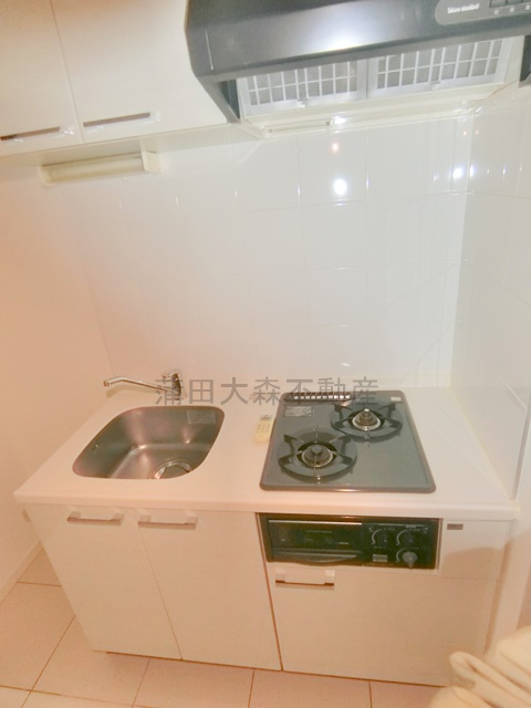 東京 蒲田 Square Towerのキッチン|2口ガスグリル付システムキッチン　