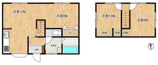 【間取り】 | 中央市西花輪　中古戸建　内外装フルリフォーム予定