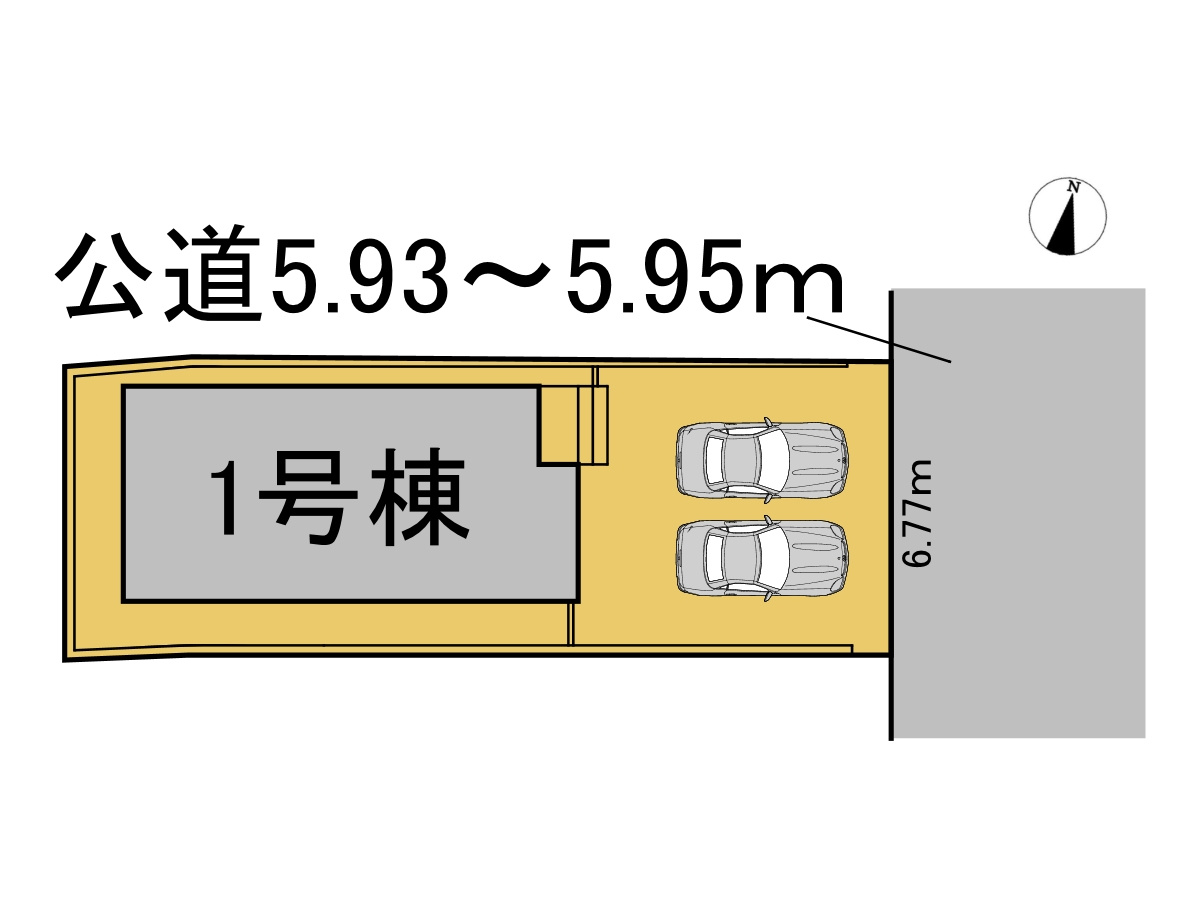 クワイエ　岐阜市梅ヶ枝町第１　全1区画分譲の区画図|■区画図
■YAMADA電機の　ヤマダ不動産　株式会社リライフ　
いつでもお問合わせ下さい。