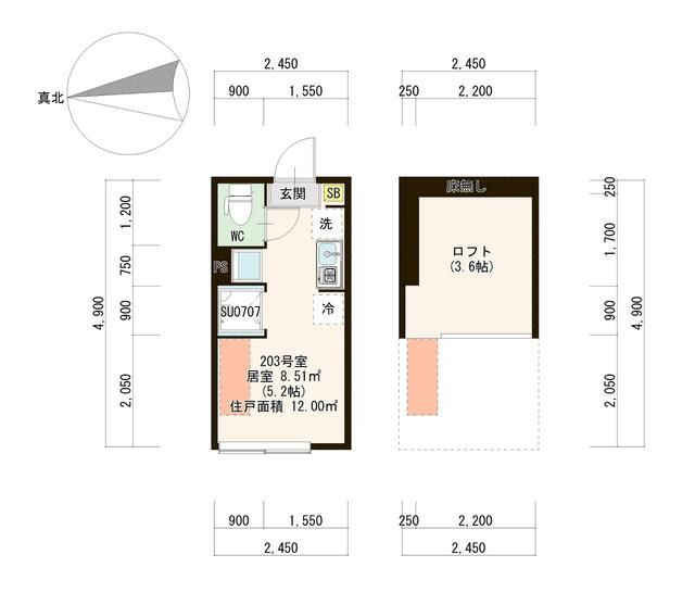 ハーモニーテラスときわの間取り|☆このお部屋は仲介手数料0.55ヶ月☆