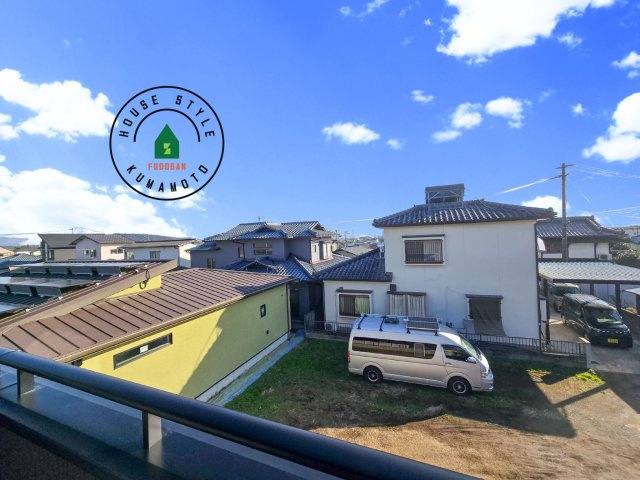 熊本市北区池田3丁目第1-2棟(B号棟)の展望|眺望や窓からの景色が良いと、家で過ごす時間も快適です。