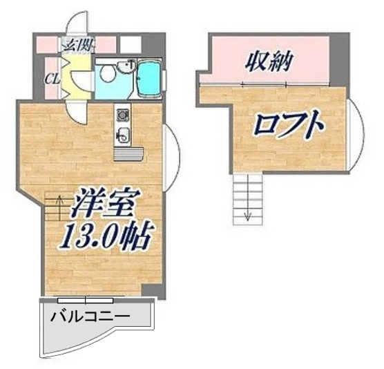 西宮市小松南町1丁目　武庫川一棟収益マンションの間取り