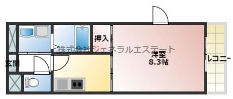 アンプルールクラージュ　アミティエの間取り