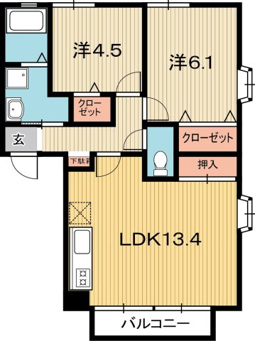 フォブールネオの間取り