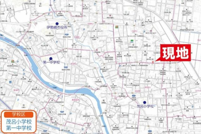 【土地】伊勢崎市今泉町１丁目　約７８坪の地図