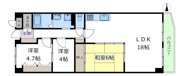 【間取り】 | シャルム千里丘 | エイブルにて取扱い可能な住宅ローンは、全部で10種類以上！お客様にピッタリの住宅ローンを当社のFPよりご案内させて頂きます。住宅ローンのご相談だけでも、お気軽にご相談下さいませ。