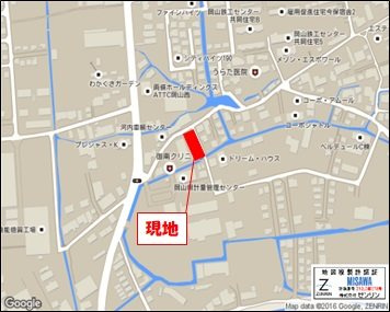 ペアフィールドＢの地図
