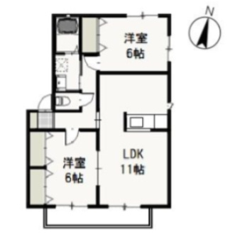 ペアフィールドＢの間取り