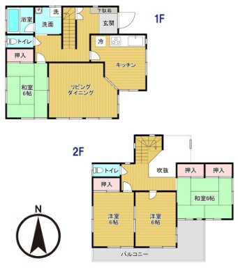 【間取り】 | 佐波郡玉村町樋越中古住宅