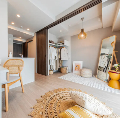 【寝室】 | デュオフラッツ品川戸越 | 洋室からＬＤＫ