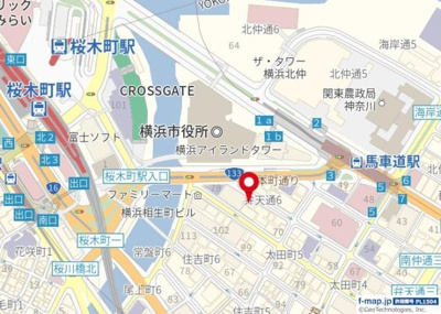 【地図】 | グリフィン横浜・弁天通り