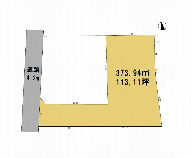高崎市上中居町　売地