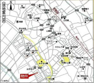 野田市みずき3丁目　中古戸建　平成14年築の地図