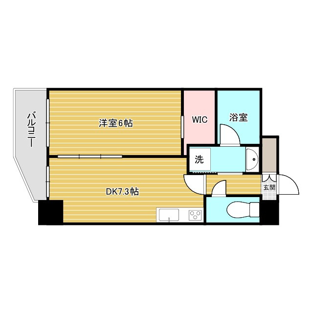 エステムコート新梅田の間取り