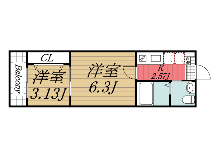 【間取り】 | フィオーレ勝田台