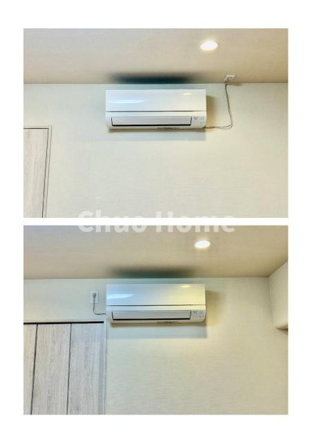 なぎさニュータウン5号棟の冷暖房・空調設備|エアコン新規新設×2