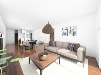 【居間・リビング】 | １号地リビング完成イメージ／南向きです♪※モデルハウスあり