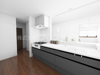 【キッチン】 | １号地キッチン完成イメージ／人気の対面キッチン♪