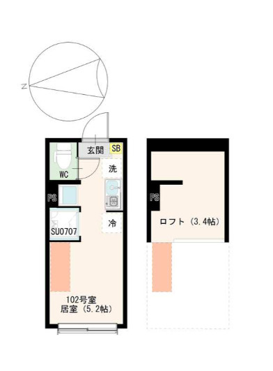 仮称）東尾久二丁目の間取り