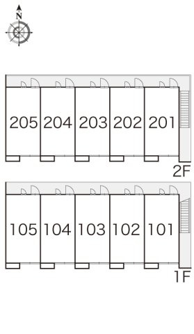 レオパレスＮ．Ｋの区画図