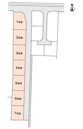 久留米市北野町　売り土地【4号地】の区画図