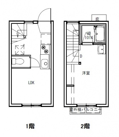 丹那コーポラスⅡの間取り