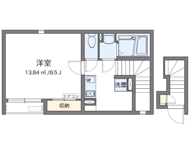 神戸市西区玉津町上池のアパートの間取り|代表的な間取のため実際の間取とは異なる場合があります