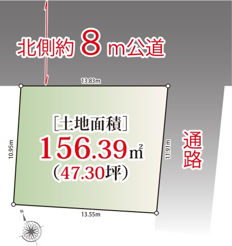 宅地分譲［杉並区浜田山３丁目］の区画図