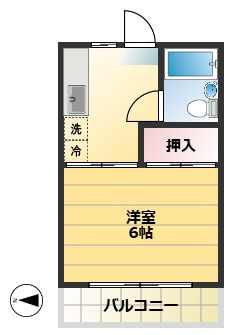 日発貫井南町コーポの間取り