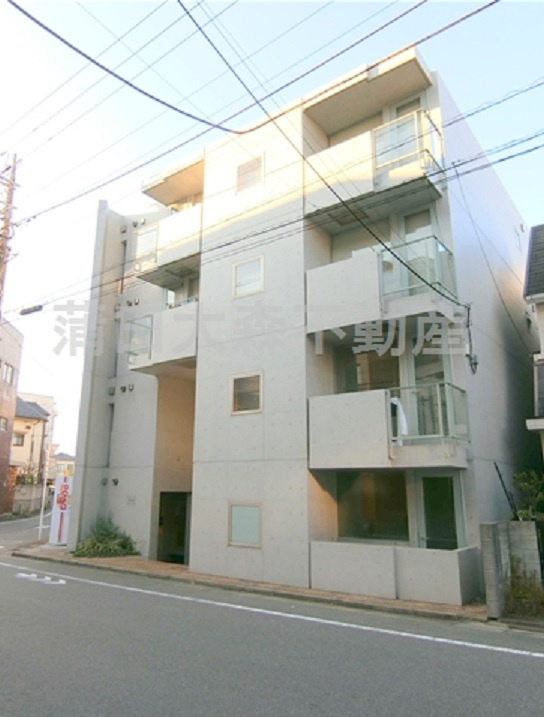 N’ｓHouseエヌズハウスの外観|2001年11月築　RC鉄筋コンクリート造4階建て総戸数18戸
東京都大田区新蒲田2丁目　京浜東北線蒲田駅徒歩15分、東急多摩川線矢口渡駅徒歩6分