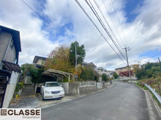 【前面道路含む現地写真】 | 城陽市寺田市ノ久保　2区画　A号地　売土地　建築条件付き