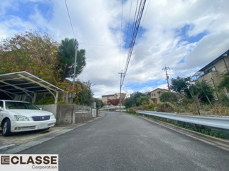 【前面道路含む現地写真】 | 城陽市寺田市ノ久保　2区画　A号地　売土地　建築条件付き