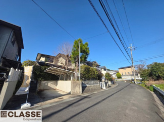 【前面道路含む現地写真】 | 城陽市寺田市ノ久保　2区画　A号地　売土地　建築条件付き