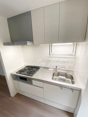 【キッチン】 | ALLES | 【都市ガス】収納豊富・3口ガスコンロ・システムキッチン