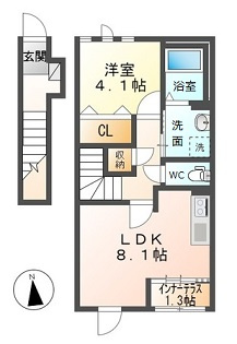 チコカメヤマの間取り