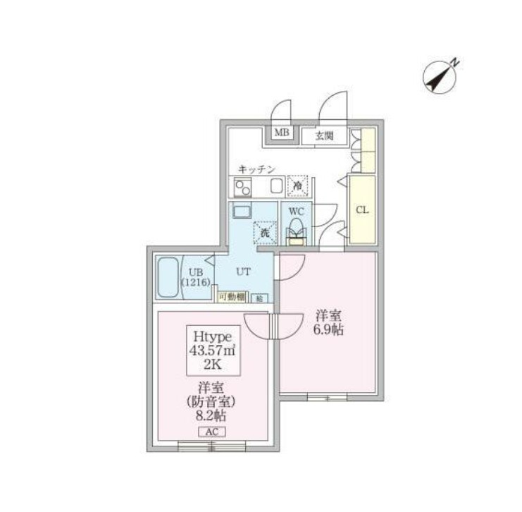 スカイラシクラス平和台の間取り
