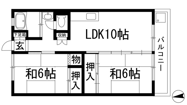 【間取り】 | 栄町団地Ｄ棟